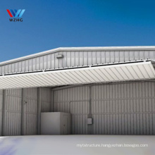 Structure Hangar Metall Occas Lowest Price Metal Steel a Vendr Fabricated Warehouse Metal Hangar Q345,Q235 Low Carbon Steel WZH